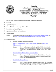 preview image of first page May 5, 2026 Regular Meeting Agenda