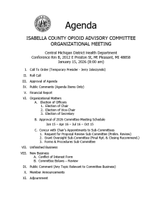 preview image of first page January 15, 2026 Organizational Meeting Agenda
