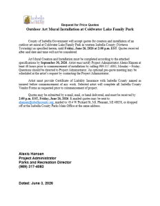 preview image of first page Outdoor Art Mural Installation – RFQ