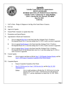 preview image of first page June 16, 2026 Regular Meeting Agenda