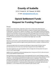 preview image of first page Michigan Therapeutic Consultants Opioid Committee RFP